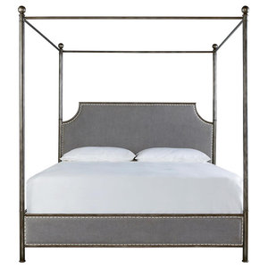 The Josephine Bed Four Poster Black Iron Canopy Contemporary Emma Mason Signature Brewport Poster Bed Queen