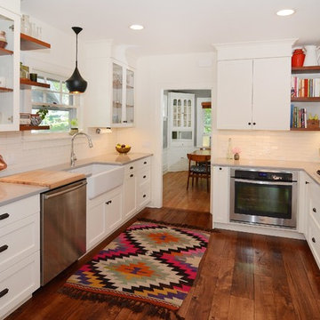 Transitional White Kitchen