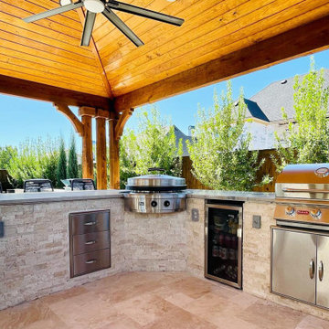 Outdoor Kitchen Featuring Evo Grill