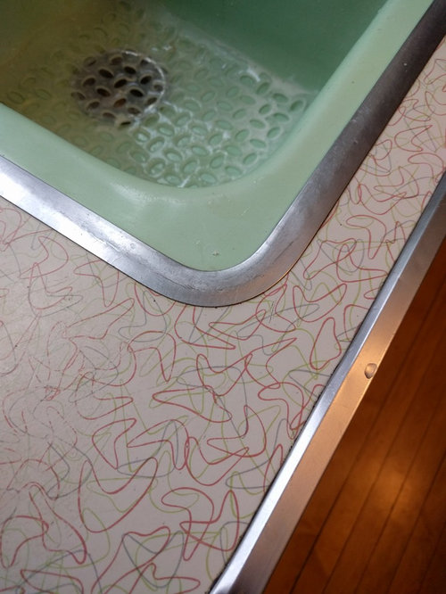 Metal Edge On The Counter Top, Stainless Steel Countertop Edging