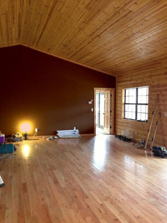 Interior Paint Color for Log Cabin Style Greatroom