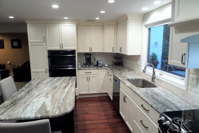 Inspiration for a transitional kitchen remodel in Boston