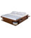 Memomad Bali Storage Platform Bed with Drawers (King Size, Caramel)