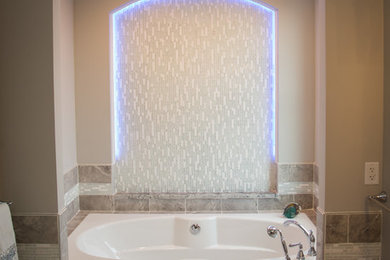 Example of a mid-sized trendy bathroom design in Indianapolis