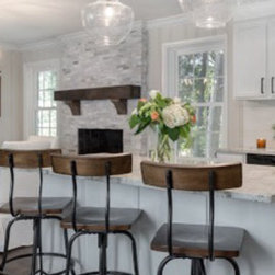 Distressed Rough Sawn Timber Mantel & Corbels Charlotte NC - Wall Accents