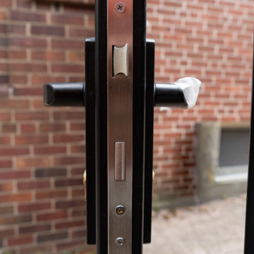 Custom Black Aluminum Double Swing Gate — Side Yard Privacy & Access