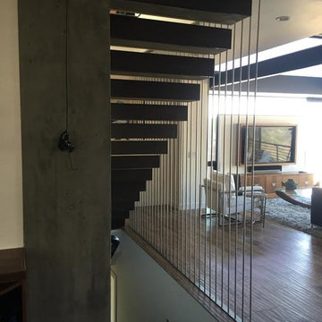 Modern Vertical Railing in Laguna Beach