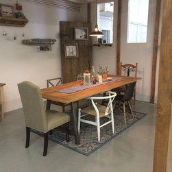 Central Cypress Board and Batten Table - Dining Tables