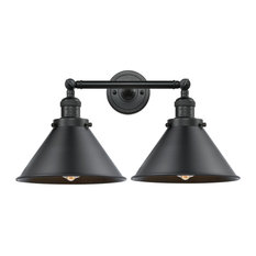 Briarcliff 2-Light Bath Fixture, Matte Black