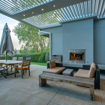 North Calgary StruXure Adjustable Pergola over Outdoor Sitting Area