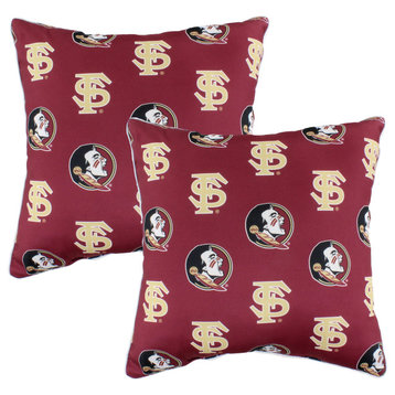 Flordia State Seminoles 16"x16" Decorative Pillow, Includes 2 Decorative Pillows