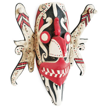 Consigned Vintage Painted Hudoq Dayak Mask