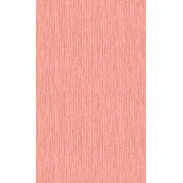 Plain Textured Wallpaper, Coral, Double Roll