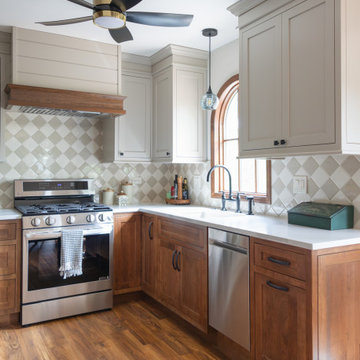 Cottage-Inspired Kitchen, Powder, and Laundry Room