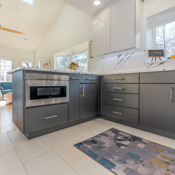 Modern Kitchen & Powder Room Design Moneta, VA