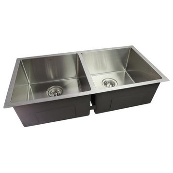 CNOX CHEFF Satin Stainless Steel Kitchen Sink, 33"x22"x10"