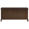 Storage Bench, 3 Drawers and 3 Rattan Boxes, Great for Extra Storage, Brown