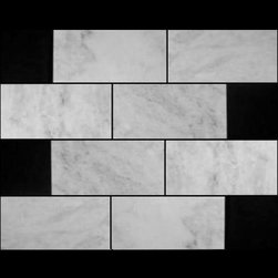 Carrara Marble Italian White Bianco Carrera 12x24 Marble Tile Honed - Products