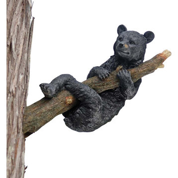 Hanging Bear Cub Tree Hanger Statue