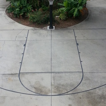 timothy c's Pro Dunk Platinum Basketball System on a 43x46 in cocoa, FL
