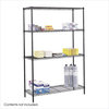 Safco 48"x18" Industrial Wire Shelving in Black
