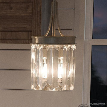 Luxury Crystal Pendant Light, Lille Series, Antique Silver
