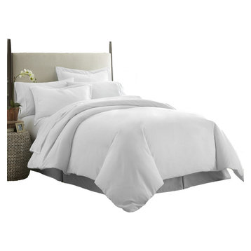 Home Collection Ultra-Soft Luxury Duvet Set, Full/Queen, White