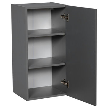 12 x 30 Wall Cabinet-Single Door-with Grey Gloss door