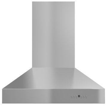 ZLINE 30 in. Professional Wall Mount Range Hood With Crown Molding, 667CRN-30