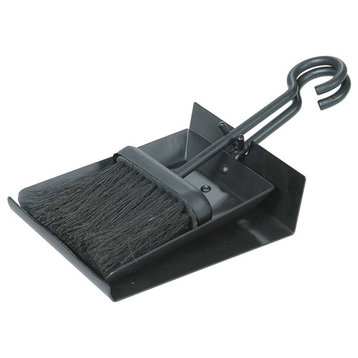 Black Shovel And Brush Set With Pan