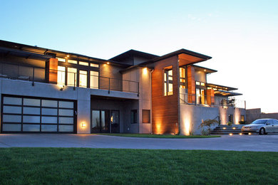 Inspiration for a modern exterior home remodel in Seattle