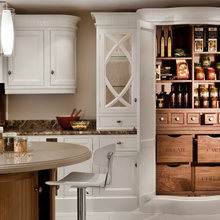 curved cabinets