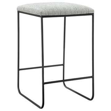 Martha Stewart Hastings Backless Counter Stool with Metal Legs