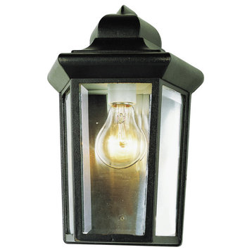 Rendell 1 Light Pocket Lantern, Black with Clear