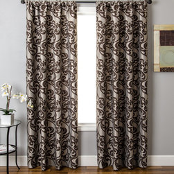 Blindsgalore Signature Drapery Panel: Kunas Patterned Jacquard - Curtains