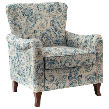 Nicola Contemporary Armchair, Blue