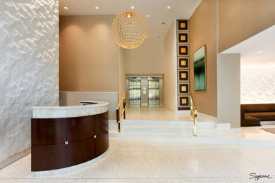 Example of a trendy entryway design in New York