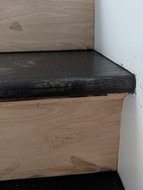 baseboard paint touch up after staining hardwood floors