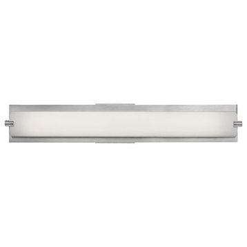 Access Lighting Geneva LED Vanity 31010LEDD-BS/OPL, Brushed Steel