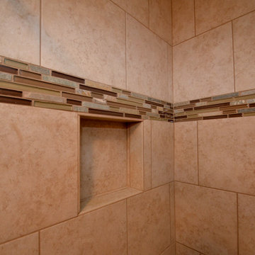 Busse Hall bath with tub bench