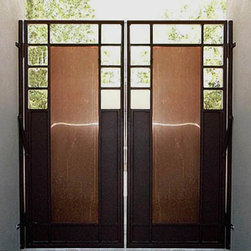 Iron and Copper Walk Gates - Home Fencing And Gates
