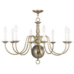 Livex Lighting - Williamsburgh Chandelier, Antique Brass - Simple, yet refined, the traditional, colonial chandelier is a perennial favorite. Part of the Williamsburgh series, this handsome chandelier is a timeless beauty.