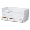 Highgrove Modern Farmhouse Expandable Daybed, White