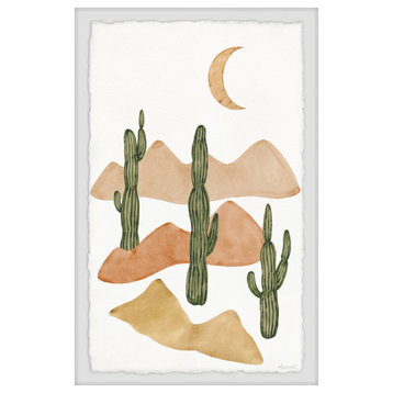 "Wild Cactus" Framed Painting Print, 12x18
