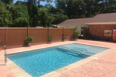 Inspiration for a contemporary pool remodel in Other
