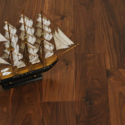 Garrison Deluxe - Natural Walnut Distressed Flooring - Engineered Wood Flooring