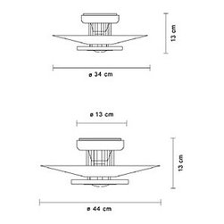 Moni 1/2 Ceiling Lamp By Flos Lighting - Products