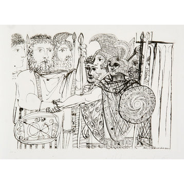 Pablo Picasso, Composition, 17-B, Lithograph