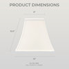 Royal Designs Square Bell Lamp Shade, White, 6x12x10.5, Single