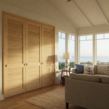 Custom Wood Sliding (By-pass) Closet Doors